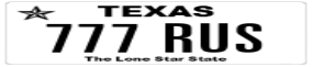 Truck License Plate